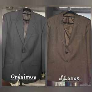 2 pcs Men's Formal Suit Blazer Jacket Vintage PLEASE READ DESCRIPTION BELOW👇